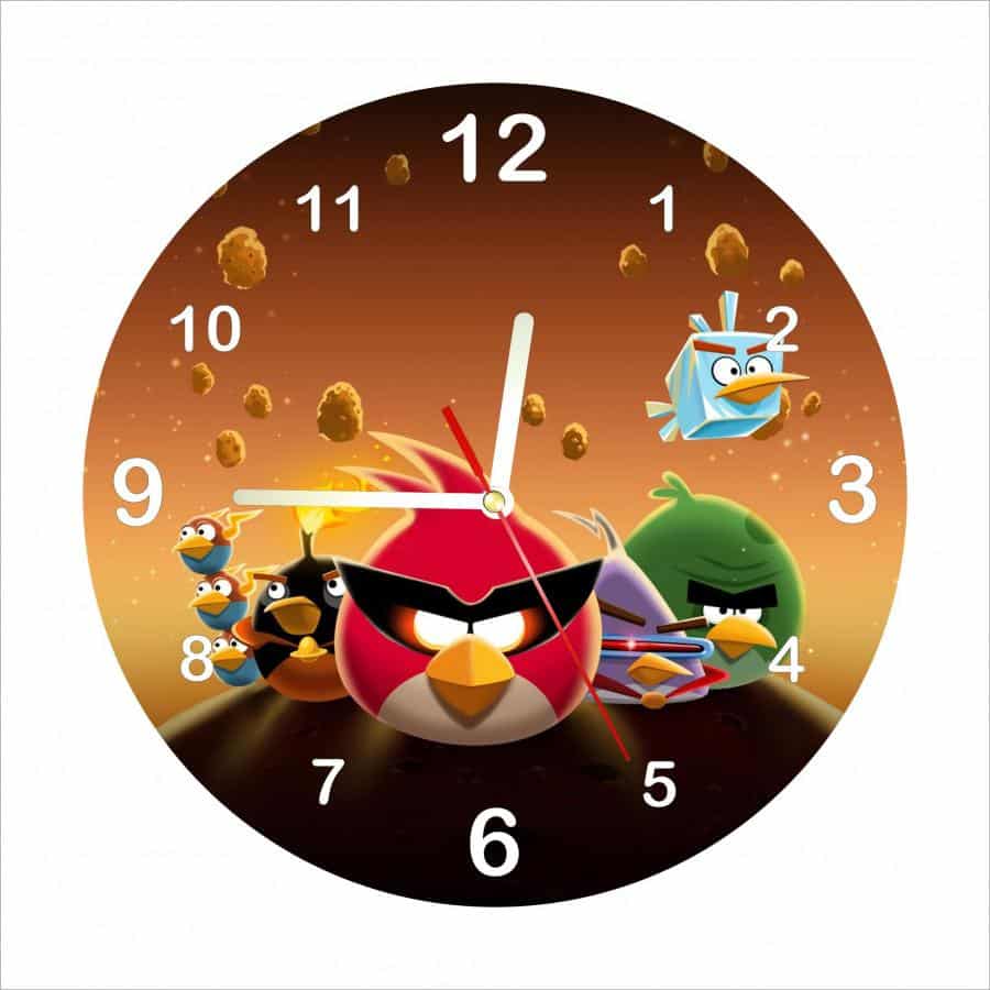 bHome Dětské hodiny Angry Birds DHBH0563