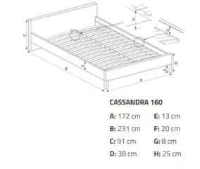 Postel Cassandra - 160x200 č.3