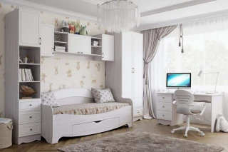 Postel 80x200 AKVAREL jasan angkor světlý/bílá mat