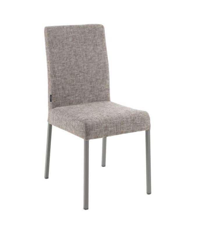 ATAN Jídelní židle Dax nerez/cappuccino - II.jakost