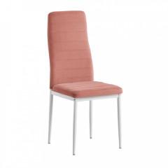 Židle COLETA NOVA - růžová / bílá