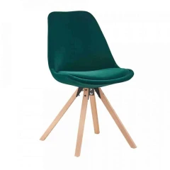 Židle, smaragdová Velvet látka / buk, Sabra