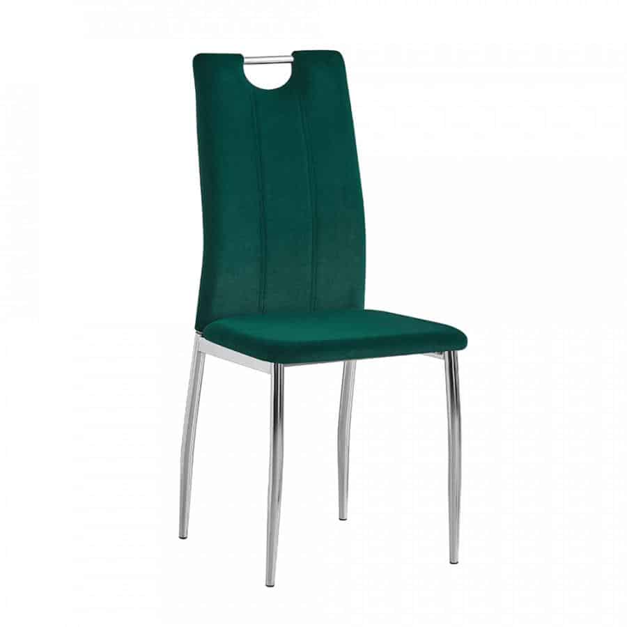 Tempo Kondela Jídelní židle OLIVA NEW - smaragdová /chrom + kupón KONDELA10 na okamžitou slevu 3% (kupón uplatníte v košíku)