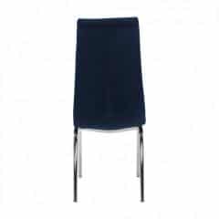 Jídelní židle, modrá / chrom, GERDA NEW
