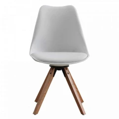 Stylová otočná židle, bílá, ETOSA