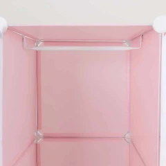 Modulární skříň pro děti, růžová / dětský vzor, NORME