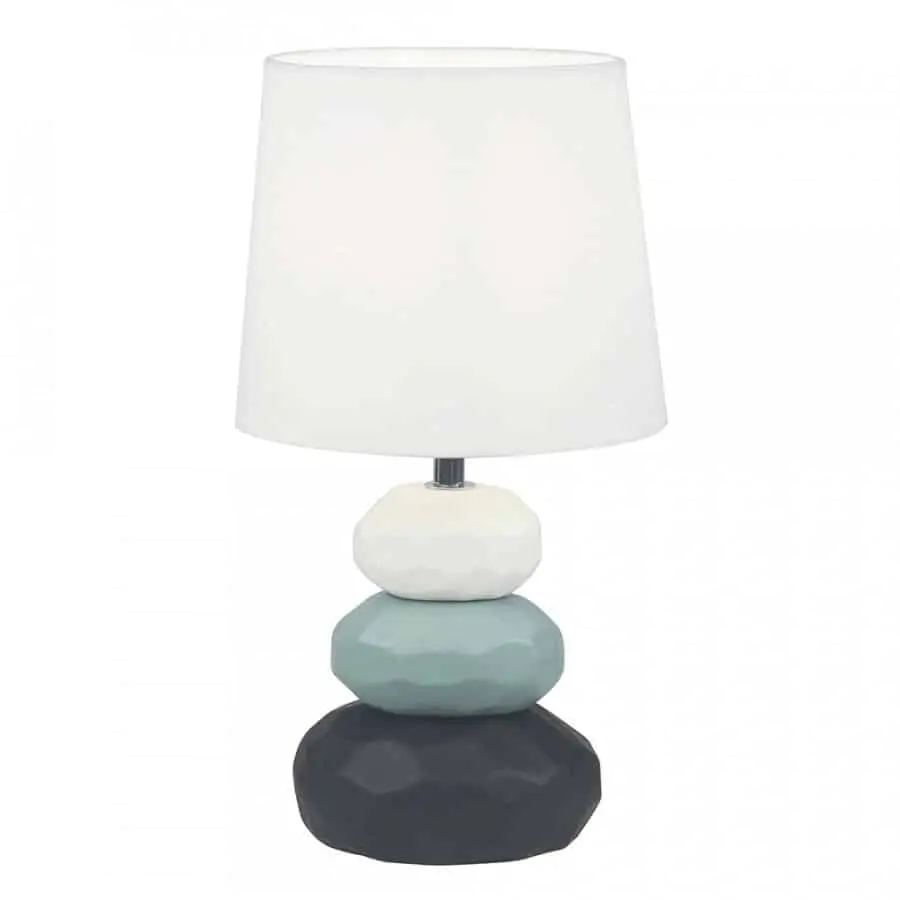 Stolní lampa LENUS - bílá/ modrá/ černá