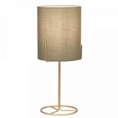 Stolní lampa, kov / šedohnědá Taupe, Anele