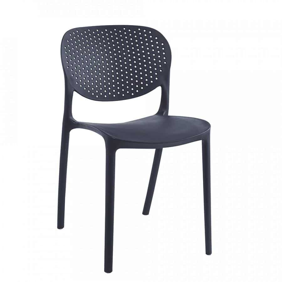 Tempo Kondela Stohovatelná židle FEDRA new - černá + kupón KONDELA10 na okamžitou slevu 3% (kupón uplatníte v košíku)