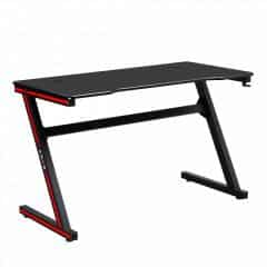 Herní stůl / počítačový stůl MACKENZIE 120cm - černá / červená