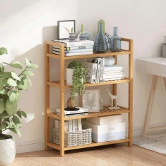 4-policový regál, přírodní bambus, FIORE TYP 2 4-policový regál, přírodní bambus, FIORE TYP 2