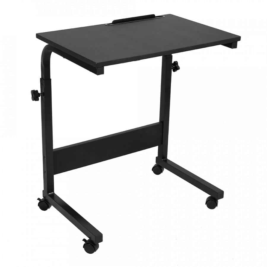 Levně Tempo Kondela PC stůl s kolečky WESTA - černá + kupón KONDELA10 na okamžitou slevu 3% (kupón uplatníte v košíku)