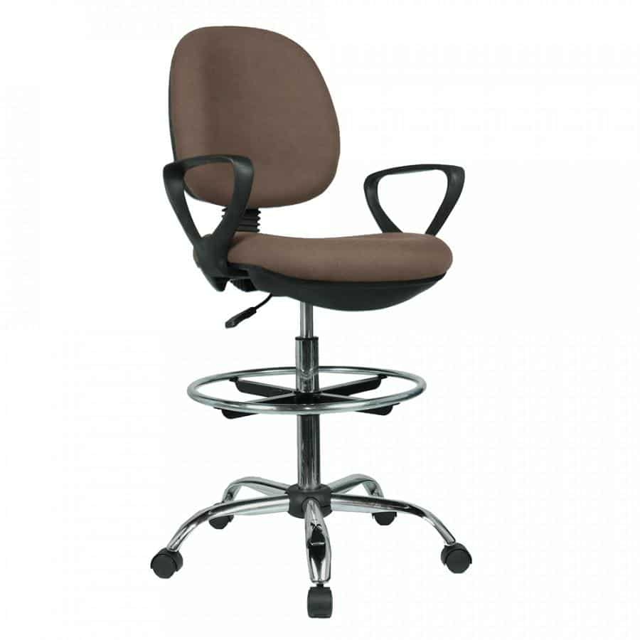 Levně Tempo Kondela Vyvýšená pracovní židle TAMBER - hnědá / černá + kupón KONDELA10 na okamžitou slevu 3% (kupón uplatníte v košíku)