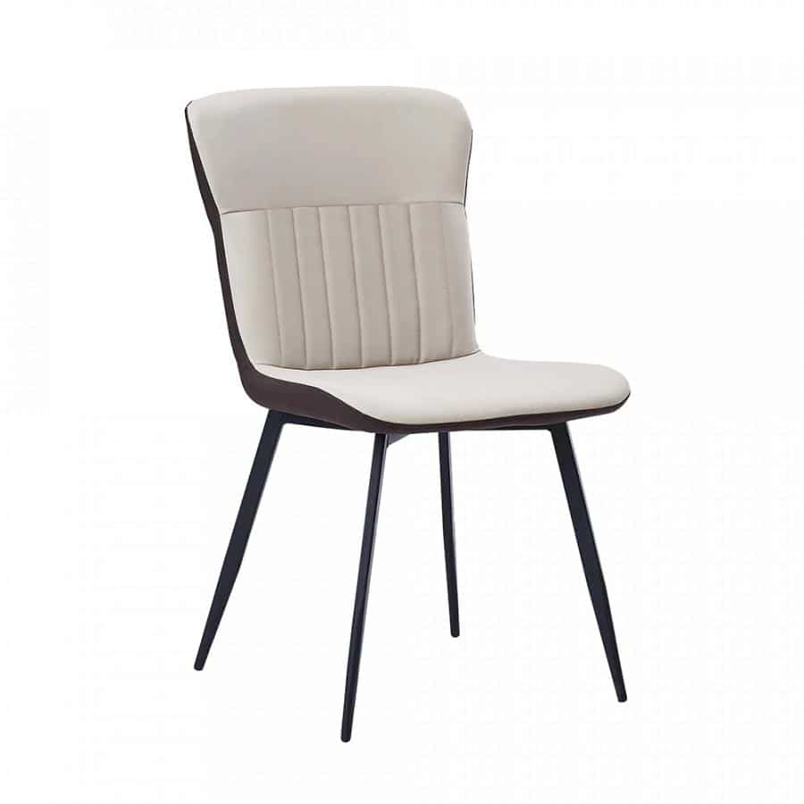 Jídelní židle KLARISA - béžová /hnědá