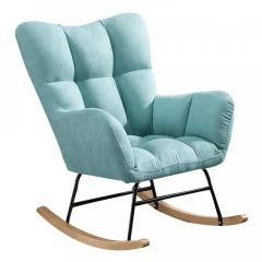 Designové houpací křeslo, neomint, látka, KEMARO