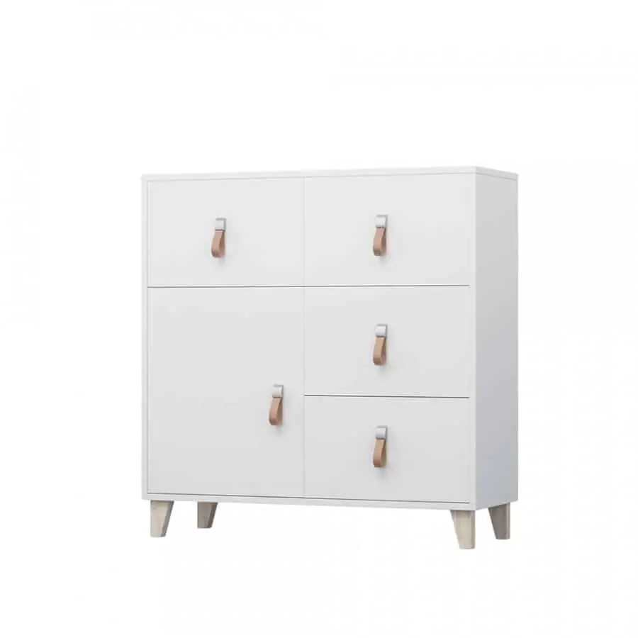 Tempo Kondela Komoda FIERA 4S1D - bílá