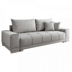 Rozkládací pohovka, světle šedá, Kevan BIG SOFA