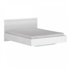 Manželská postel LINDY, 160x200 cm - bílý lesk