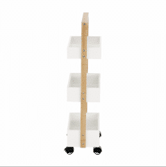 Regál ARTO - bambus lakovaný / bílá č.2