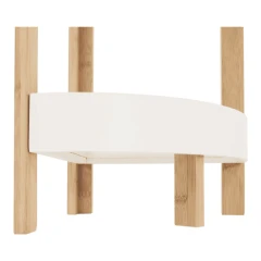 Rohový regál FONG - bílá/přírodní č.4