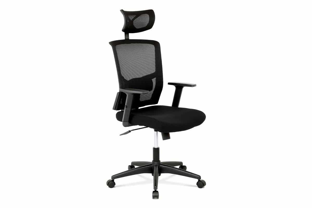 Levně Autronic Kancelářská židle s podhlavníkem KA-B1013 BK