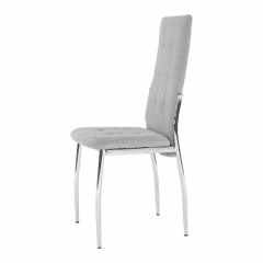 Židle ADORA NEW - šedá látka / kov č.2