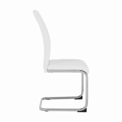 Jídelní židle VATENA - bílá/chrom č.2