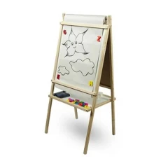 Dětská magnetická tabule 3v1 přírodní TA3T0127