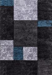 Kusový koberec Hawaii 1330 – modrá/šedá/černá