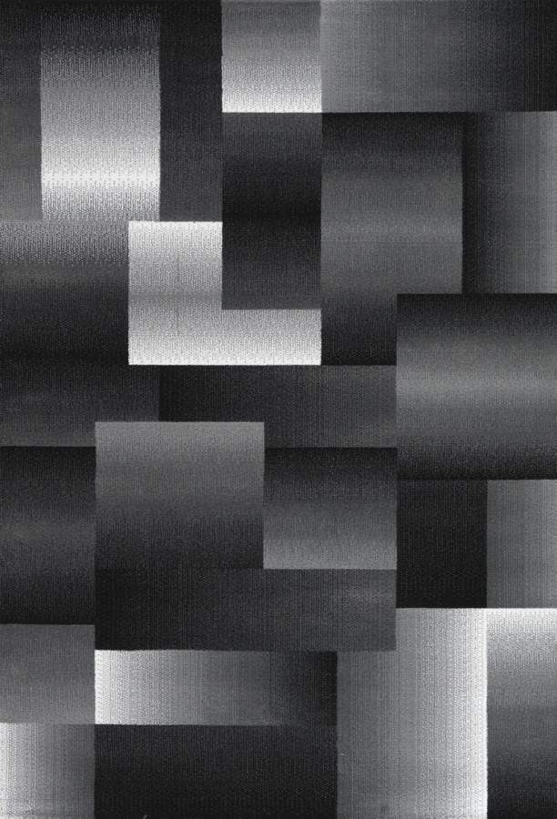 Ayyildiz Kusový koberec Miami 6560 – šedá/černá 80x150 cm