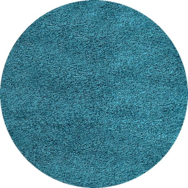 Ayyildiz Kruhový koberec Dream Shaggy 4000 – modrá 120x120 (průměr) kruh