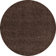 Ayyildiz kusový koberec Dream Shaggy 4000 Brown kruh