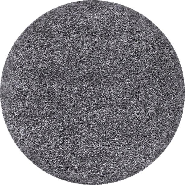Ayyildiz Kruhový koberec Dream Shaggy 4000 – šedá 80x80 (průměr) kruh