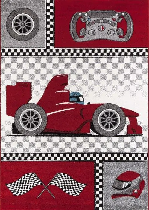 Ayyildiz Dětský kusový koberec Kids 460 – červená Formule 1 120x170 cm