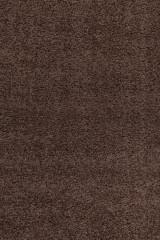 Kusový koberec Life Shaggy 1500 – hnědá