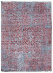 Ručně vázaný kusový koberec Diamond DC-JK 1 růžová/šedá