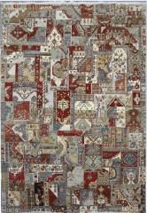 Diamond Carpets ručně vázaný kusový koberec Diamond DC-PATCH RED MULTI