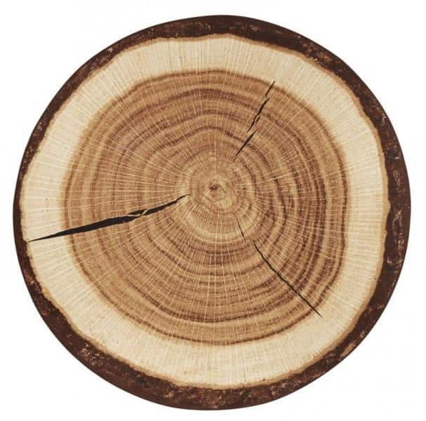Hanse Home Protiskluzový kusový koberec BASTIA SPECIAL 101175 hnědá 100x100 (průměr) kruh