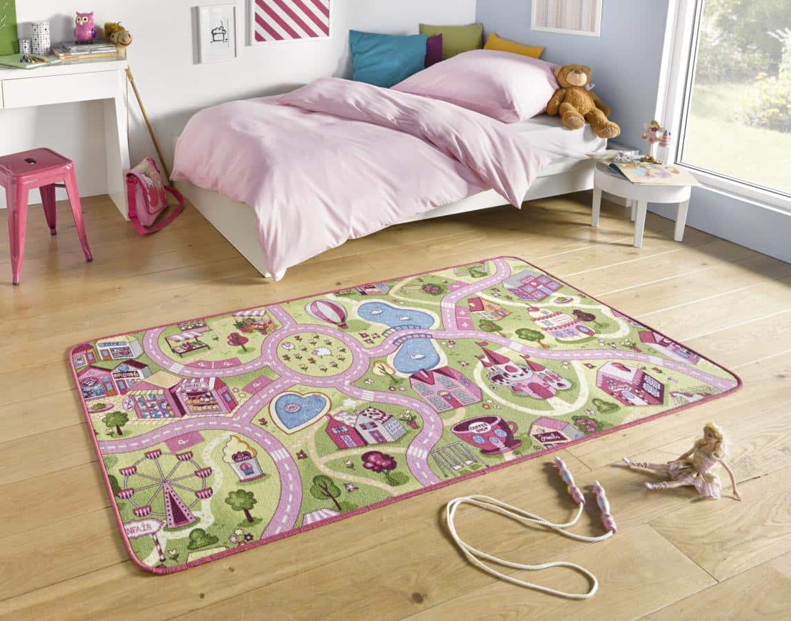 Hanse Home Dětský kusový koberec Play 102378 růžová 140x200 cm