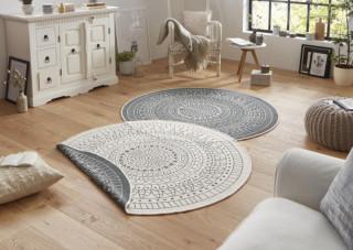 Kusový koberec Twin-Wendeteppiche 103143 šedá