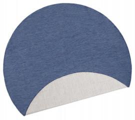 Hanse Home kusový koberec Twin-Wendeteppiche 103100 blau creme kruh