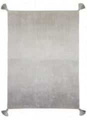 Bio koberec kusový, ručně tkaný – Ombré šedá
