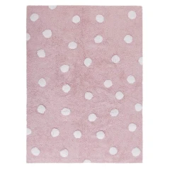 Lorena Canals pro zvířata: Pratelný koberec Polka Dots Pink-White