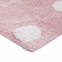 Lorena Canals pro zvířata: Pratelný koberec Polka Dots Pink-White