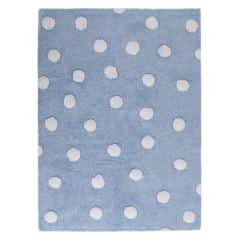 Lorena Canals pro zvířata: Pratelný koberec Polka Dots Blue-White
