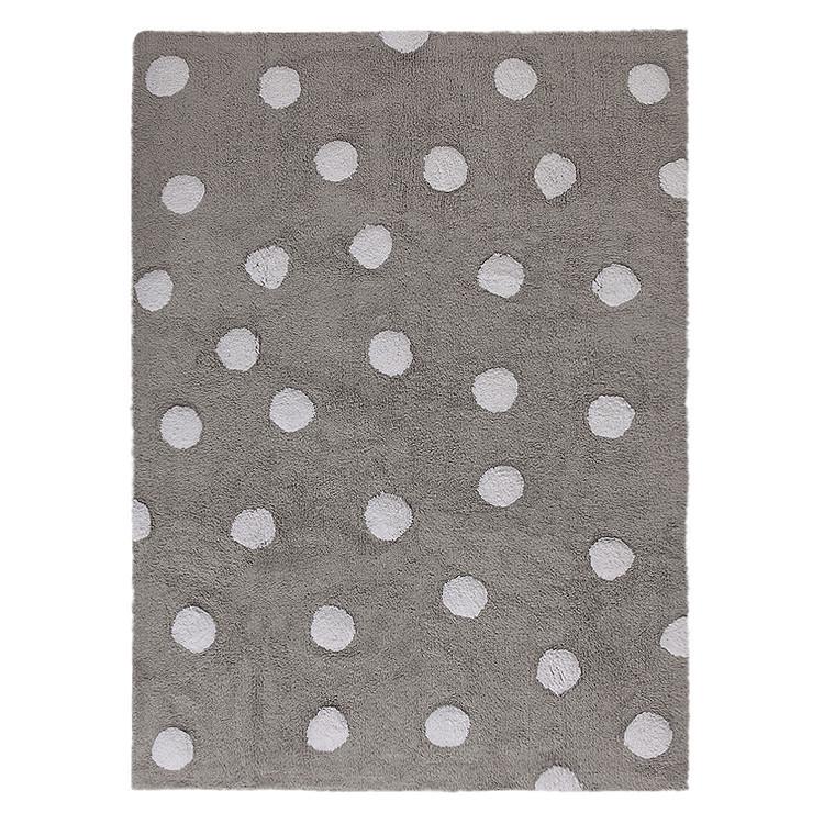 Levně Lorena Canals Pro zvířata: pratelný koberec Polka Dots bílá, šedá 120x160 cm