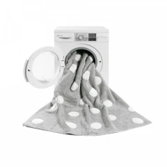 Lorena Canals pro zvířata: Pratelný koberec Polka Dots Grey-White