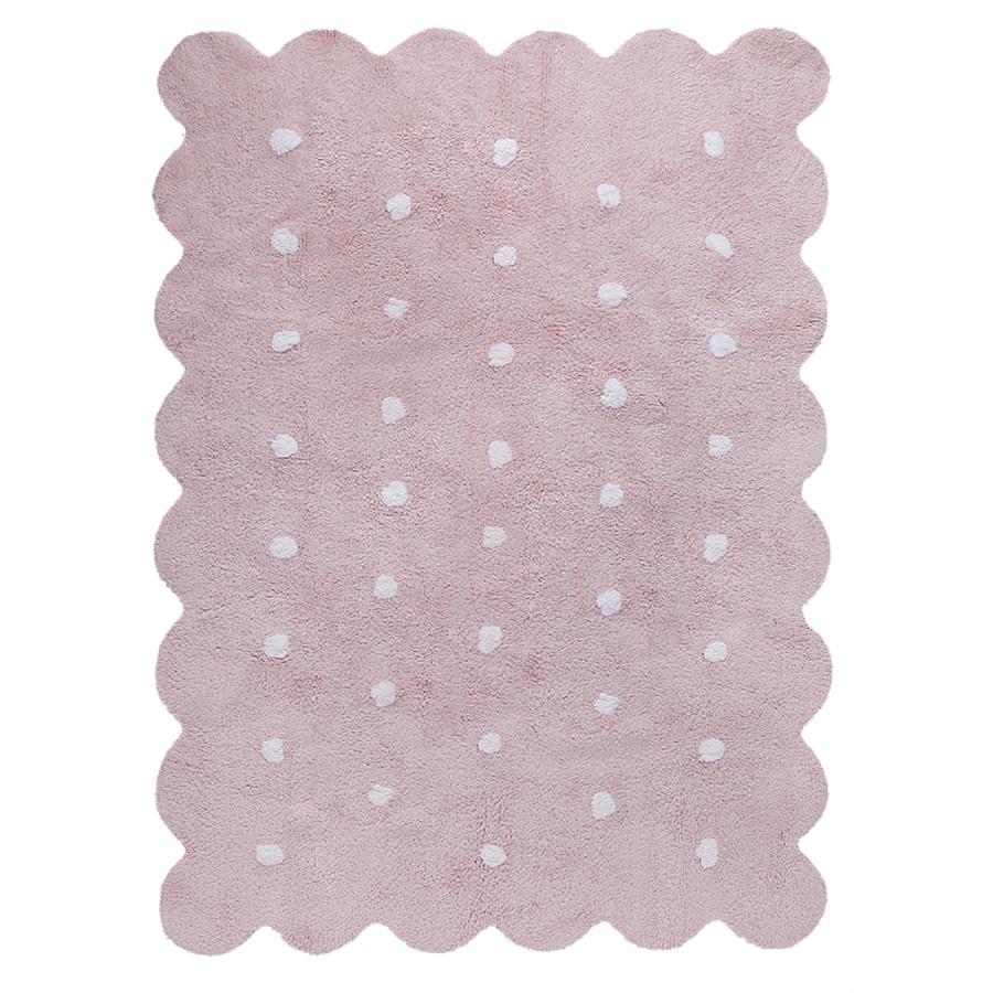 Levně Lorena Canals Pro zvířata: Pratelný koberec Biscuit bílá, růžová 120x160 cm