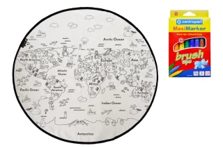 KOBEREC OMALOVÁNKY Colouring world bílá, černá
