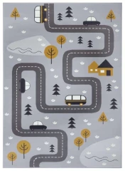 Hanse Home dětský koberec Adventures 104535 Grey/mustard